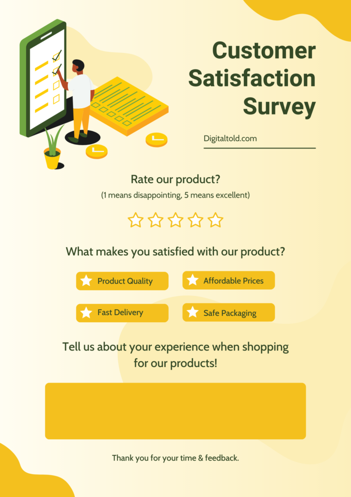 Yellow-Green-Illustration-Customer-Satisfaction-Survey-Form-Document-724x1024 "What Is Online Survey? A Complete Guide by Digitaltold.com"